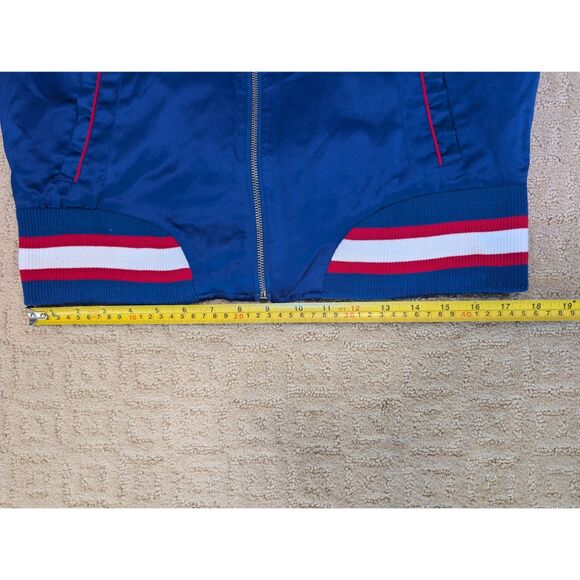 Starter New York NY Giants Jacket Mens Large Blue Embroidered Bomber G3 Apparel - Picture 9 of 12